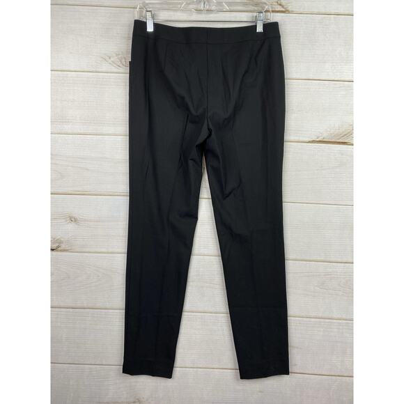 Lafayette 148 New York Wool Pants Sz 4 Black Straight Stretch Lightweight - Picture 7 of 11
